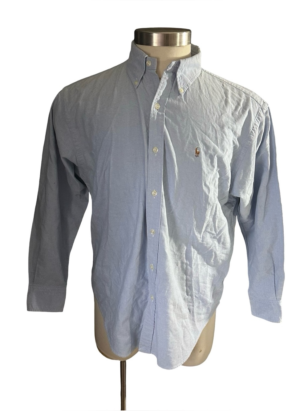 Polo by Ralph Lauren Men's Light Blue Button-Down Oxford Shirt